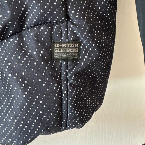 G-STAR RAW Womens Blizzard Tromp Hooded Jacket Coat Black Maroon Size Medium - Picture 5 of 13